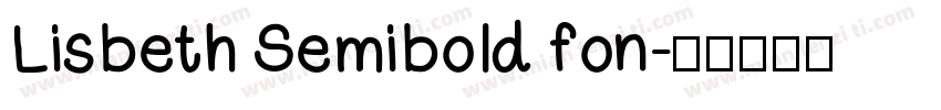 Lisbeth Semibold fon字体转换